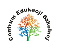 Logo Centrum Edukacji Szkolnej - kolorowe drzewo z nazwą centrum