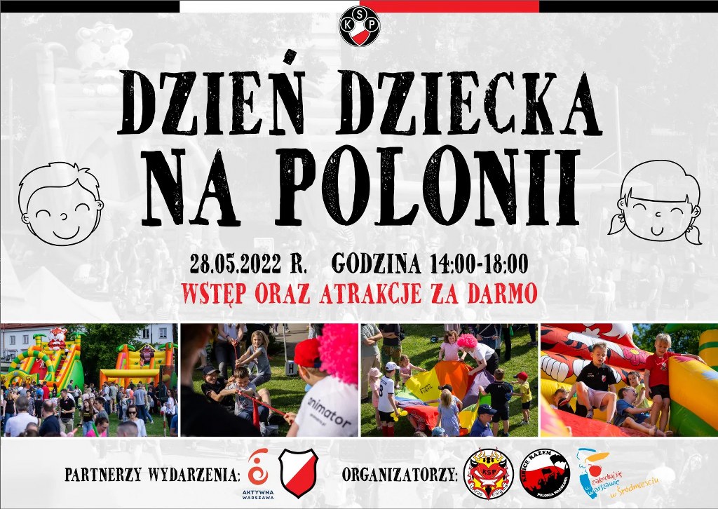 Plakat informujący o pikniku rodzinnym - treść zawarta na plakacie jest powtórzeniem wiadomości z artykułu. 