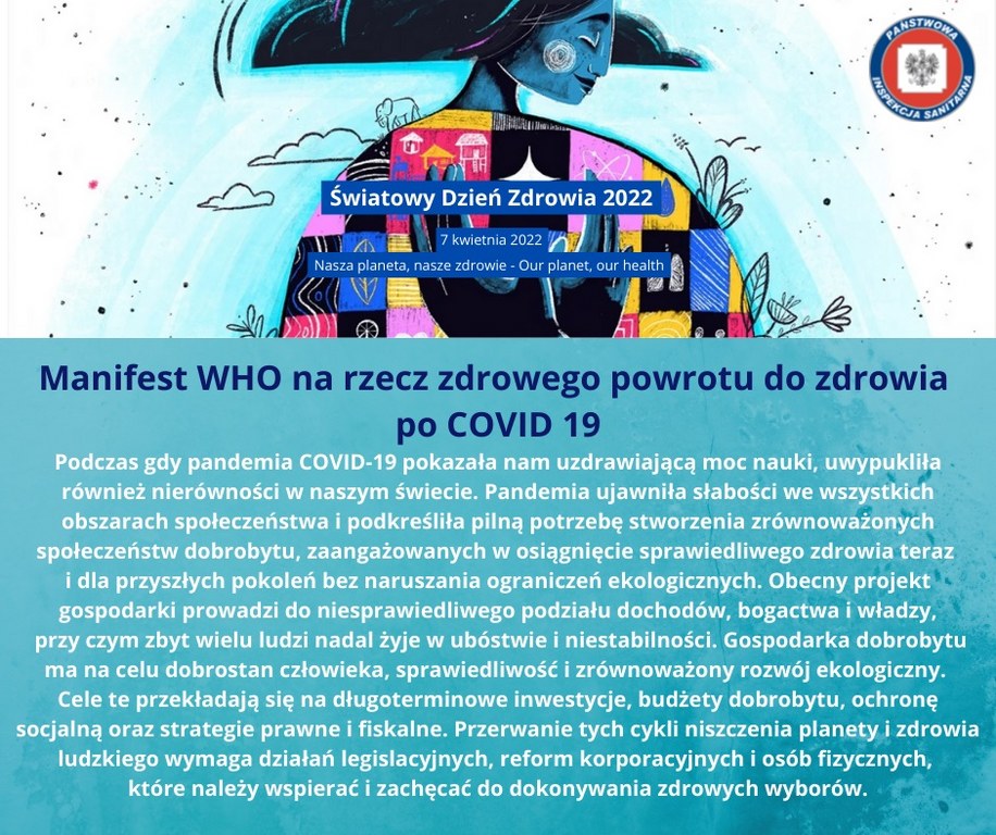 swiatowy dzien zdrowia - plakat informujący