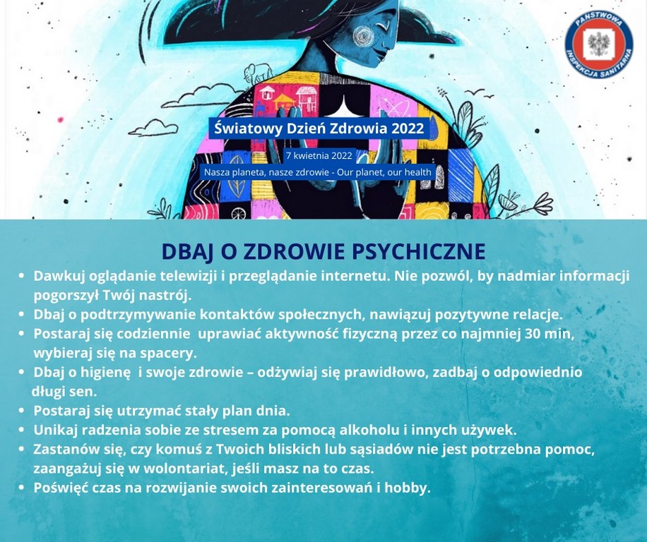 swiatowy dzien zdrowia - plakat informujący